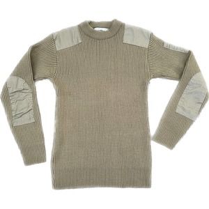 Mil-Tech Beige Khaki Medium Tactical Military Shooting Knit Sweater Patches